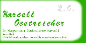 marcell oestreicher business card